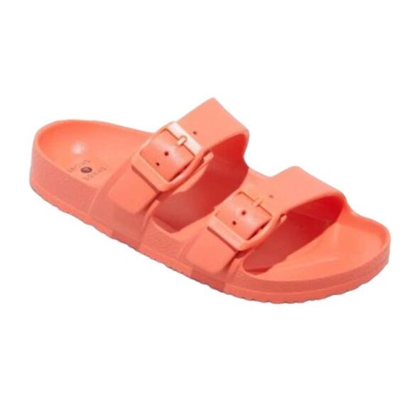 New Shade & Shore Coral Beach Pool Sandals Size 6 - Picture 1 of 4